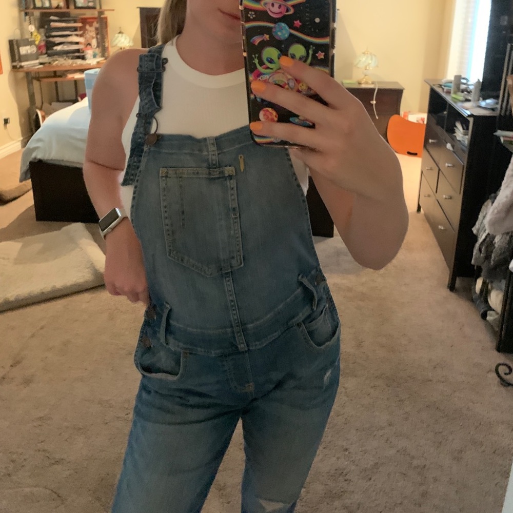 Blue denim overalls!!